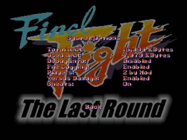 Final Fight: The Last Round (DreamCast Edition) - Screenshot - Game Title (World) - 960x720