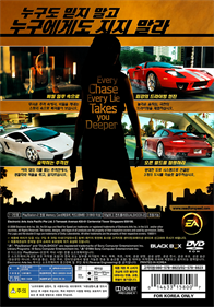 Need for Speed: Undercover - Box - Back (Korea) - 750x1070