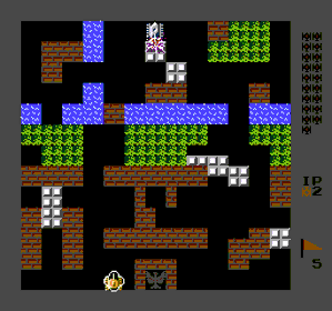 Battle City II - Screenshot - Gameplay (World) - 256x240