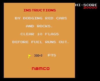 Rally-X - Screenshot - Game Title (null) - 607x490