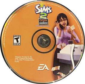 The Sims 2: Open for Business - Disc (North America) - 1252x1237