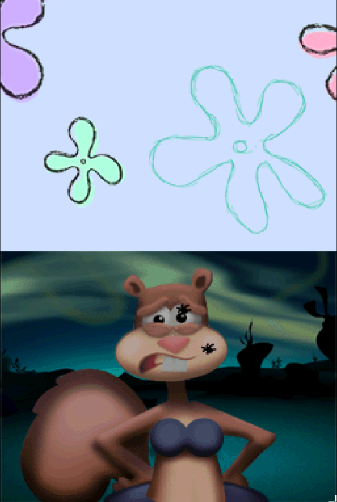Illustration of SpongeBob SquigglePants DS