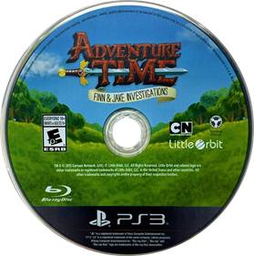 Adventure Time: Finn & Jake Investigations - Disc (North America) - 782x786