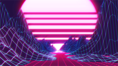 Retrowave - Fanart - Background (World) - 1920x1080