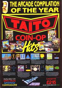 Taito Coin-Op Hits - Advertisement Flyer - Front (Europe) - 600x850