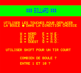 Billard - Screenshot - Game Title (World) - 600x541