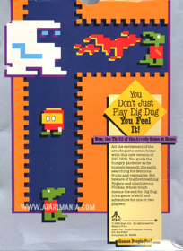 Dig Dug (1983) - Box - Back (North America) - 600x823