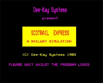 Scot Rail Express - Screenshot - Game Title (United Kingdom) - 640x512