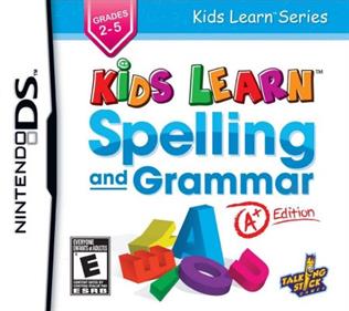 Kids Learn Spelling and Grammar: A+ Edition - Box - Front (North America) - 450x400