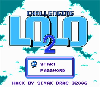 Challenging Lolo 2 - Screenshot - Game Title (null) - 256x224