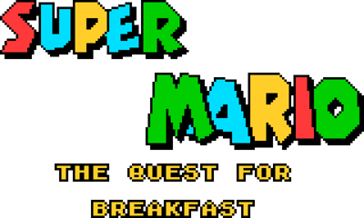 Super Mario: The Quest for Breakfast - Clear Logo (World) - 1600x960