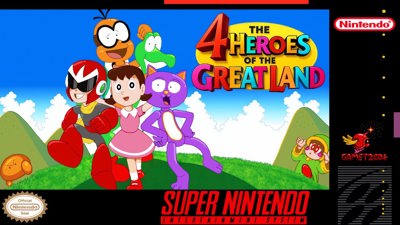 The 4 Heroes Of The Great Land - Fanart - Box - Front (null) - 1280x720
