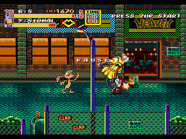 Ren and Stimpy in Streets of Rage 2 - Screenshot - Gameplay (World) - 320x240