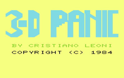 3-D Panic - Screenshot - Game Title (null) - 879x553