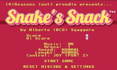 Snake's Snack - Screenshot - Game Title (null) - 656x395