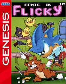 Sonic in Flicky - Fanart - Box - Front (null) - 798x1016