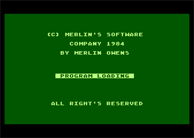 Roulette (Merlin's Software) - Screenshot - Game Title (null) - 336x240