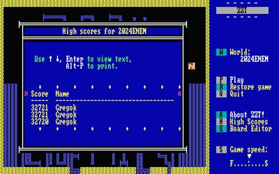 2024: The Enemies - Screenshot - High Scores (null) - 640x400