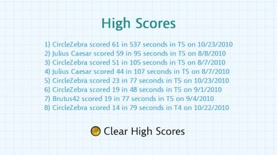 AutoMorpion - Screenshot - High Scores (World) - 1000x562