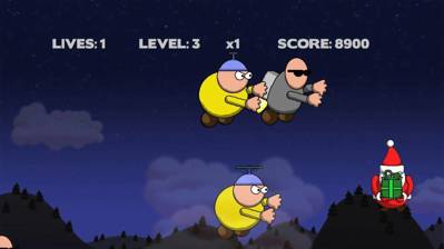 Soaring Santa - Screenshot - Gameplay (World) - 1000x562