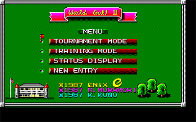 World Golf II - Screenshot - Game Select (null) - 640x400