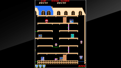 Arcade Archives: Mappy - Screenshot - Gameplay (World) - 1920x1080