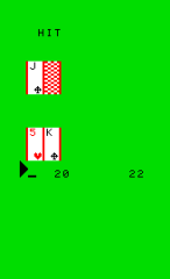 Blackjack and Poker - Screenshot - Gameplay (World) - 146x240