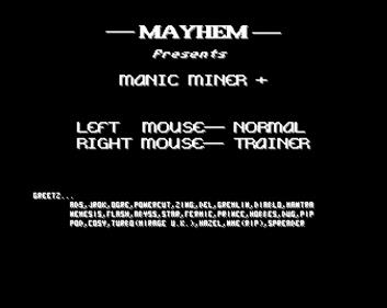 Manic Miner (Mayhem) - Screenshot - Game Title (null) - 674x536