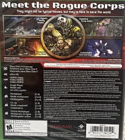 Contra: Rogue Corps - Box - Back (North America) - 1218x1366