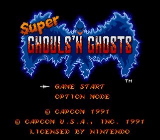 Super Ghouls 'N Ghosts: Super Arthur - Screenshot - Game Title (null) - 512x448