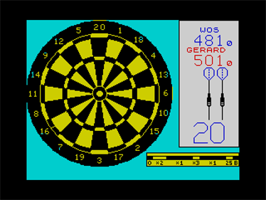 Championship Darts - Screenshot - Gameplay (Europe) - 640x480