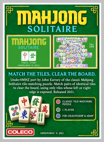 Mahjong Solitaire - Box - Back (World) - 1100x1500