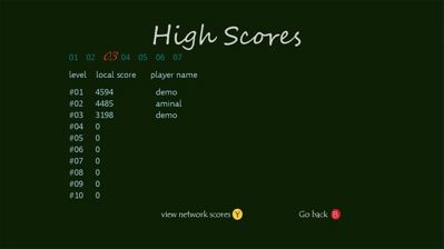 Aminal: The Christmas Game - Screenshot - High Scores (World) - 1000x562