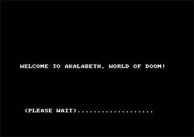 Akalabeth: World of Doom - Screenshot - Game Title (null) - 384x272