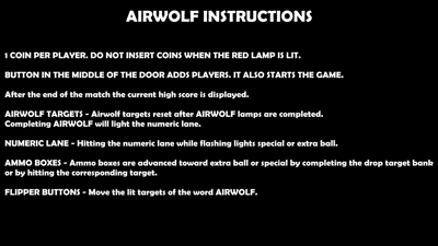 Airwolf - Arcade - Controls Information (null) - 1920x1080