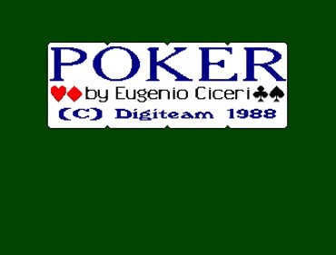 Poker (Eugenio Ciceri) - Screenshot - Game Title (null) - 701x532