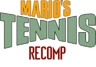 Mario's Tennis Recomp - Clear Logo (null) - 696x482