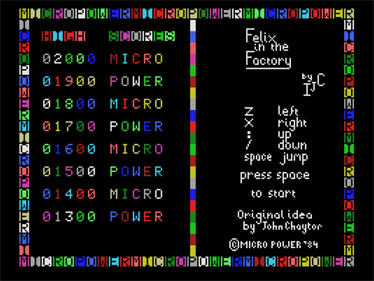 Felix in the Factory - Screenshot - Game Title (Europe) - 640x480