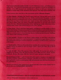 Bronze Dragon: Conquest of Infinity - Box - Back (North America) - 611x800