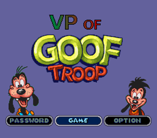 VP of Goof Troop - Screenshot - Game Title (World) - 256x224