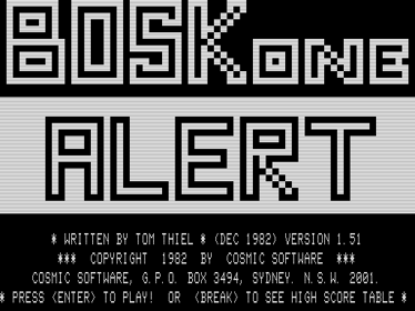 BoskOne - Screenshot - Game Title (null) - 512x384