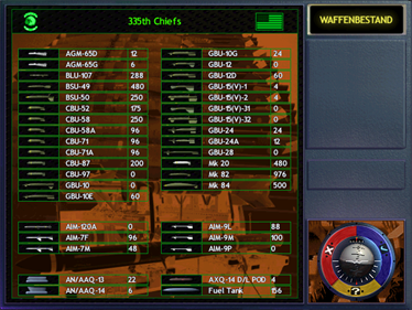 Jane's Combat Simulations F-15 - Screenshot - Game Select - 640x480