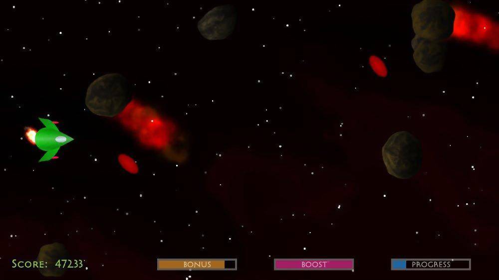 Illustration of Rocks. In. Spaaace!
