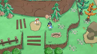 Bluey's Quest For The Gold Pen - Screenshot - Gameplay (World) - 1050x591