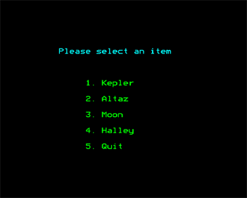 Halley's Comet - Screenshot - Game Select (null) - 640x512