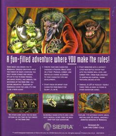 Quest for Glory 4 1/2: So You Thought You Were a Hero? - Box - Back (United States) - 686x800