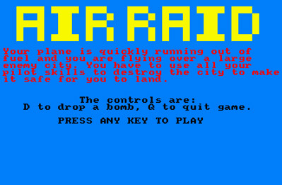 Air Raid - Screenshot - Game Title (null) - 976x639