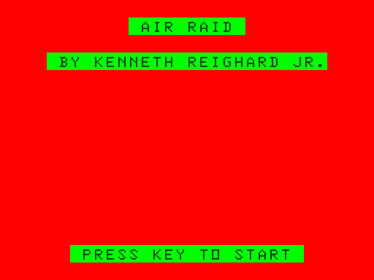 Air Raid (Kenneth Reighard) - Screenshot - Game Title (null) - 1280x960