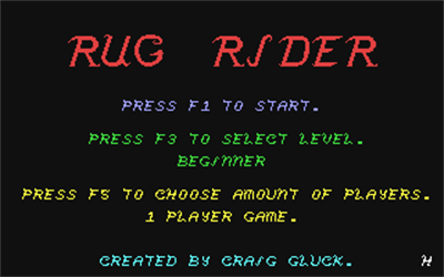 Rug Rider - Screenshot - Game Title (null) - 320x200