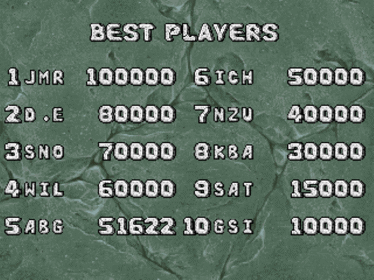 Joe & Mac Returns - Screenshot - High Scores (null) - 640x480